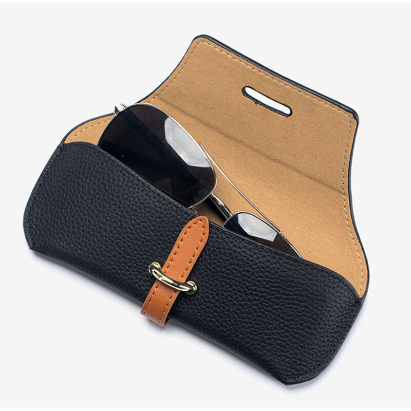 Etui pentru ochelari de vedere din piele Techsuit ETL3, crem