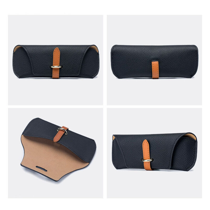 Etui pentru ochelari de vedere din piele Techsuit ETL3, crem