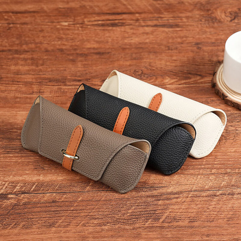 Etui pentru ochelari de vedere din piele Techsuit ETL3, maro
