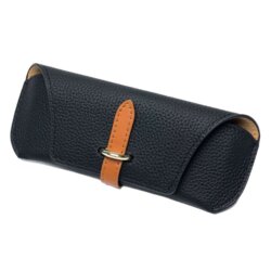 Etui pentru ochelari de vedere din piele Techsuit ETL3, negru