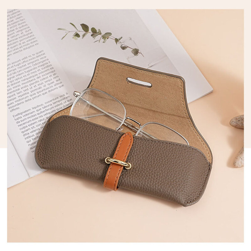 Etui pentru ochelari de vedere din piele Techsuit ETL3, negru