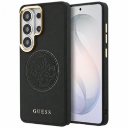 Husa Samsung Galaxy S26 Ultra Guess Perforated Logo MagSafe, negru, GUHMS26L5PG4SRGK