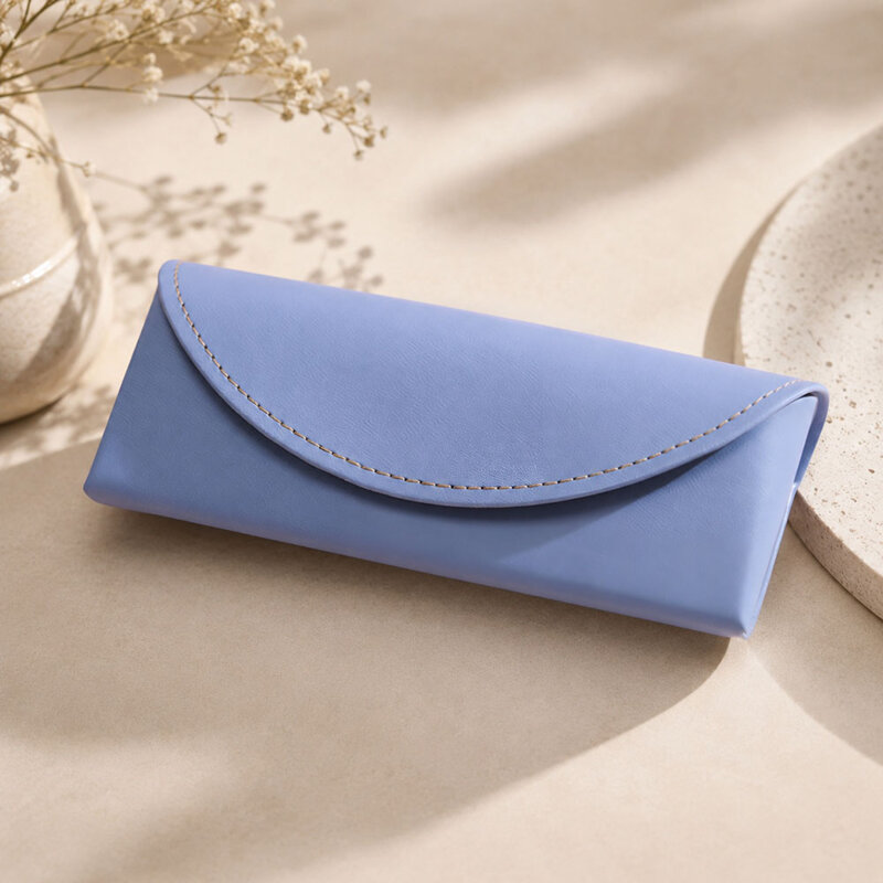 Etui pentru ochelari din piele Techsuit ETM3, bleu