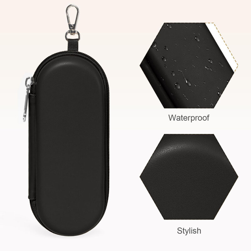 Etui pentru ochelari de vedere din piele Techsuit ETJ3, gri