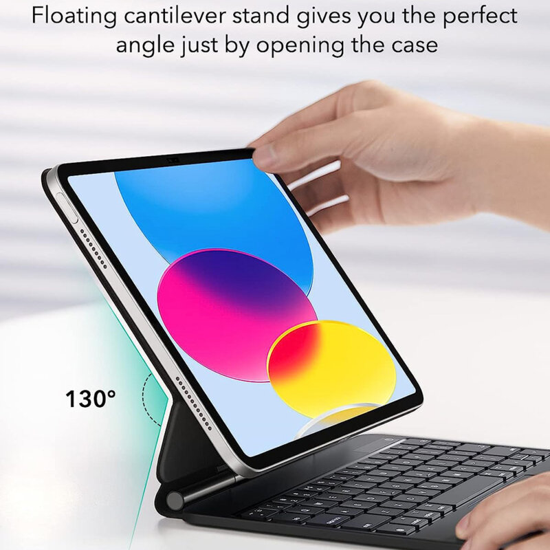 Husa cu tastatura iPad 10 (2022) 10.9 ESR Rebound Magnetic, negru