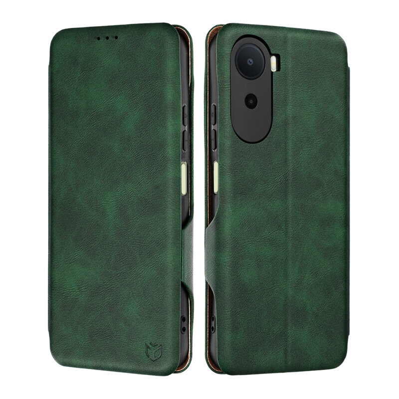 Husa 360° Xiaomi Redmi A7 Pro 4G Techsuit Safe Wallet Plus, verde