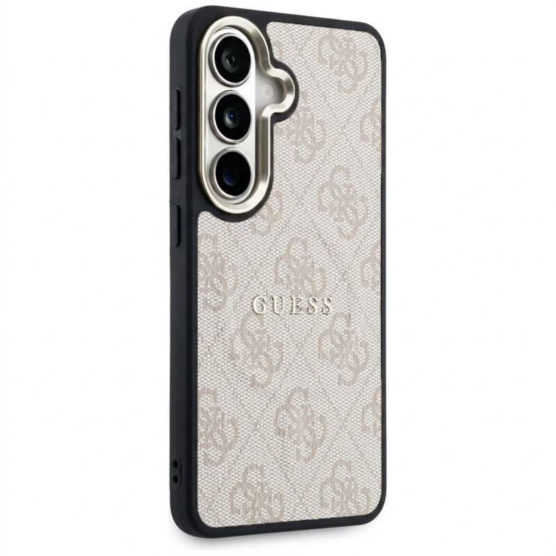 Husa Guess Samsung Galaxy S26 4G Embossed Ring MagSafe, roz, GUHMS26SP4MSEGCP