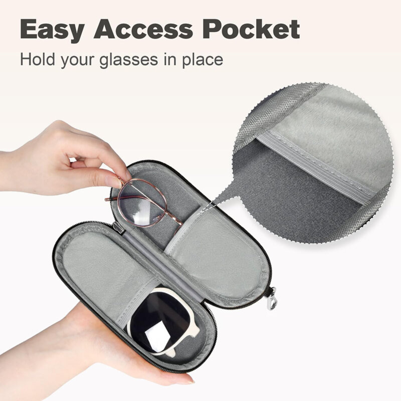 Etui pentru ochelari de vedere din piele Techsuit ETJ3, maro