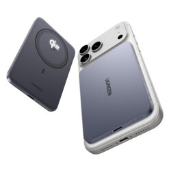 Power bank wireless MagSafe, 5000mAh Ugreen, 15W, gri, 75984B