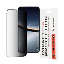 Folie sticla Xiaomi Poco F7 Techsuit 111D Privacy Full Glue, negru