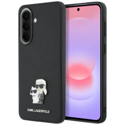 Husa originala Samsung Galaxy A37 5G Karl Lagerfeld Saffiano, Karl&Choupette Metal Pin