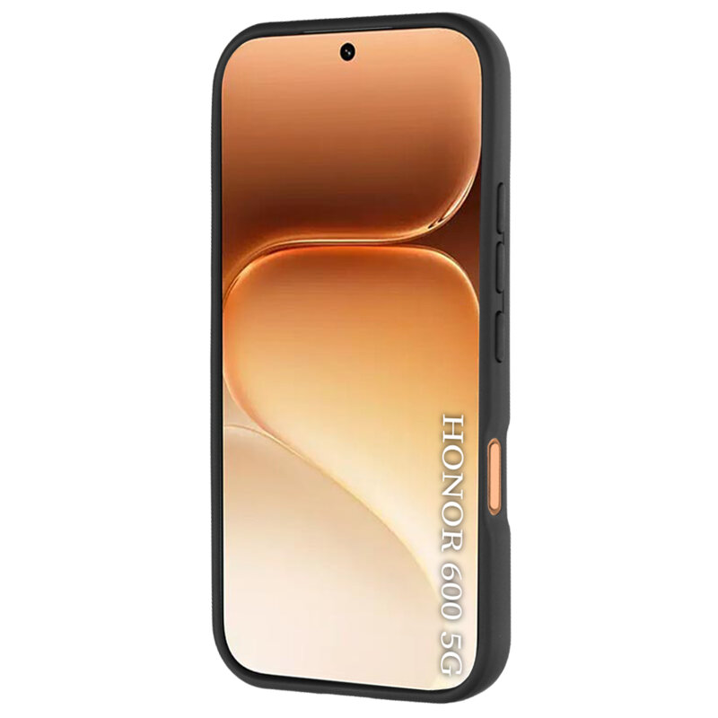 Husa Honor 600 Techsuit Glinth cu inel suport stand magnetic, negru