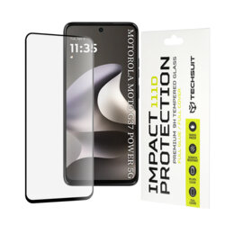 Folie sticla Motorola Moto G37 Power Techsuit 111D Full Glue Full Cover, negru
