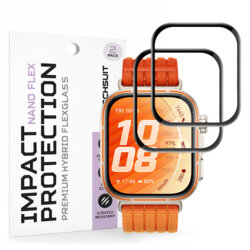 [Pachet 2x] Folie Huawei Watch Fit 5 Pro Techsuit Nano Flex, negru