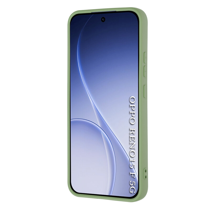 Husa silicon Oppo Reno15 F Techsuit SoftFlex, verde deschis