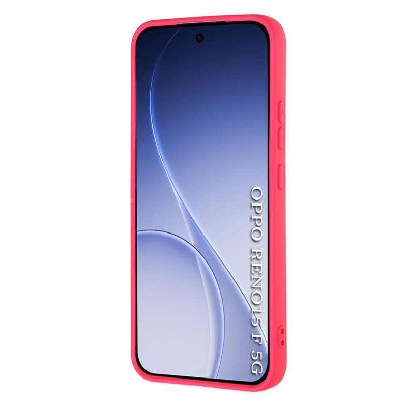Husa silicon Oppo Reno15 F Techsuit SoftFlex, fucsia