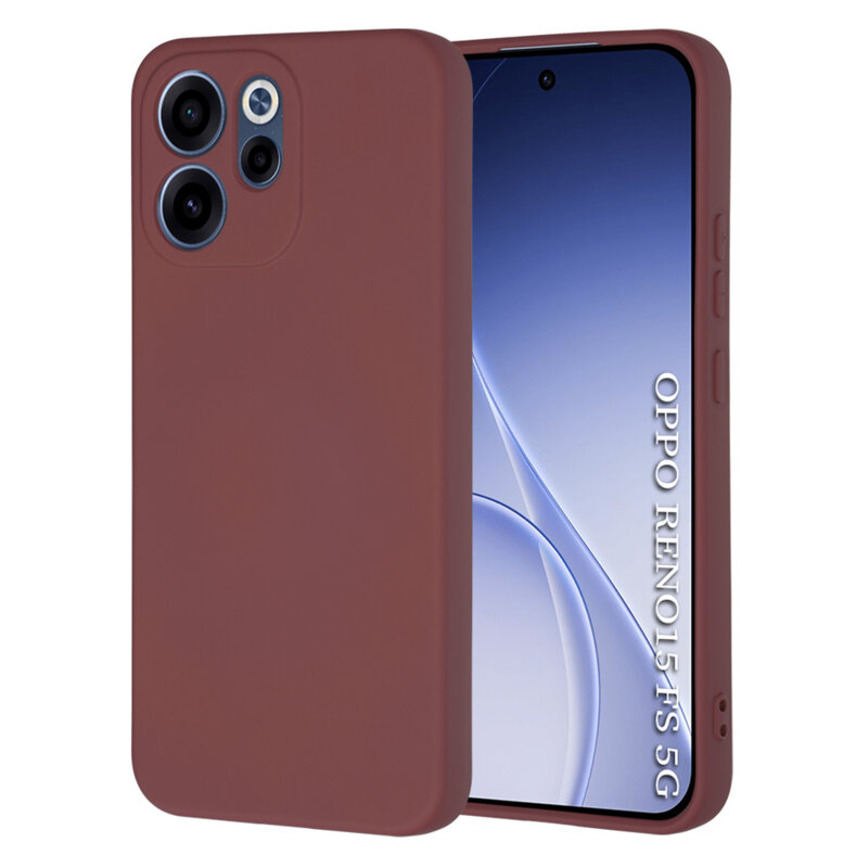 Husa silicon Oppo Reno15 FS 5G Techsuit SoftFlex, bordo