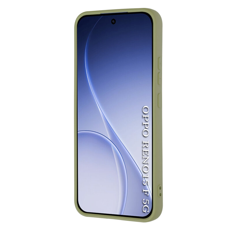 Husa silicon Oppo Reno15 F Techsuit SoftFlex, verde