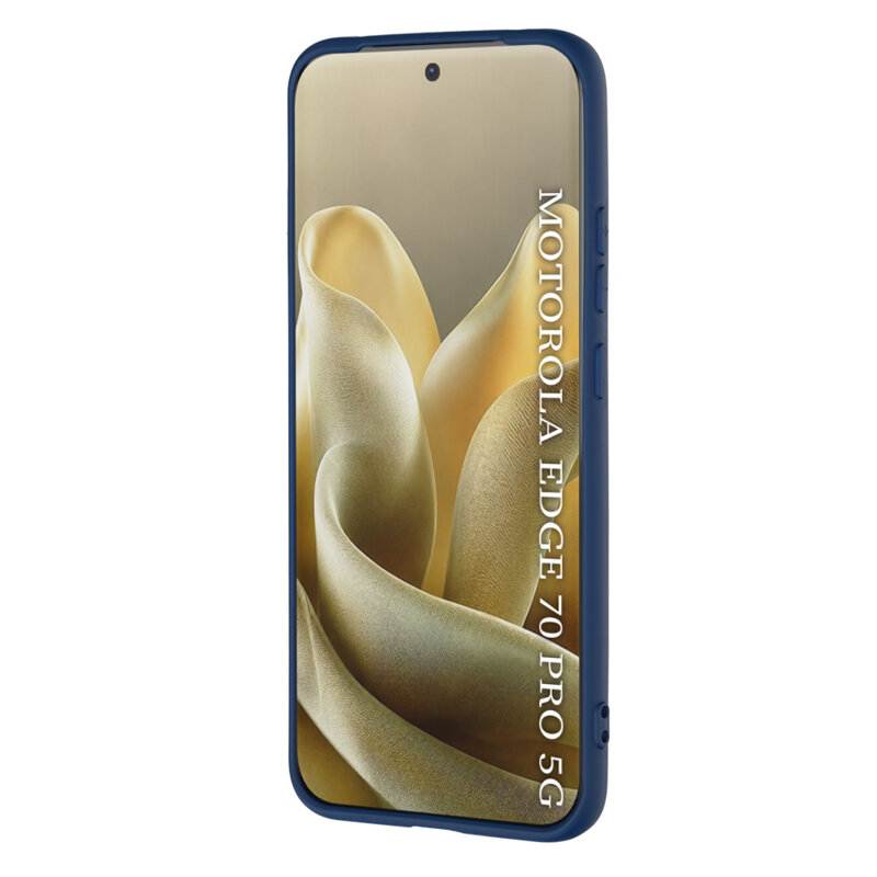 Husa silicon Motorola Edge 70 Pro Techsuit SoftFlex, bleumarin