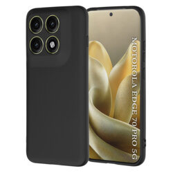 Husa silicon Motorola Edge 70 Pro Techsuit SoftFlex, negru