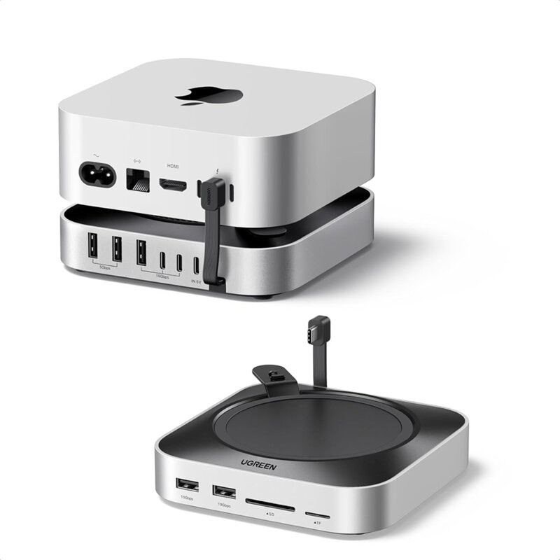 Hub 10in1 Mac mini M4, USB-C, USB-A, SD/TF, M.2 Ugreen, 95094