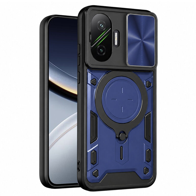 Husa Xiaomi Poco F7 Techsuit CamGuard Pro, albastru