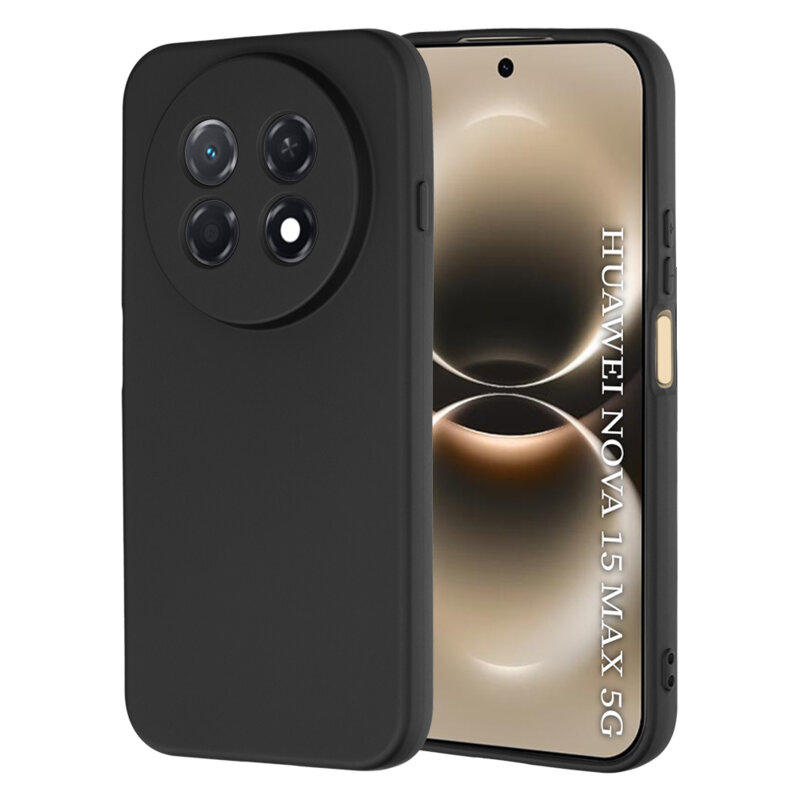 Husa silicon Huawei nova 15 Max Techsuit SoftFlex, negru