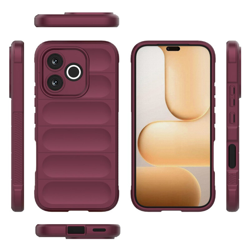 Husa Honor 600 Lite Techsuit Magic Shield, bordo