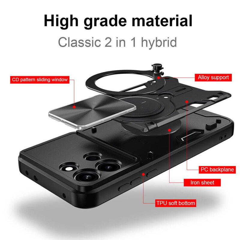 Husa OnePlus Nord 6 Techsuit CamGuard Pro, negru