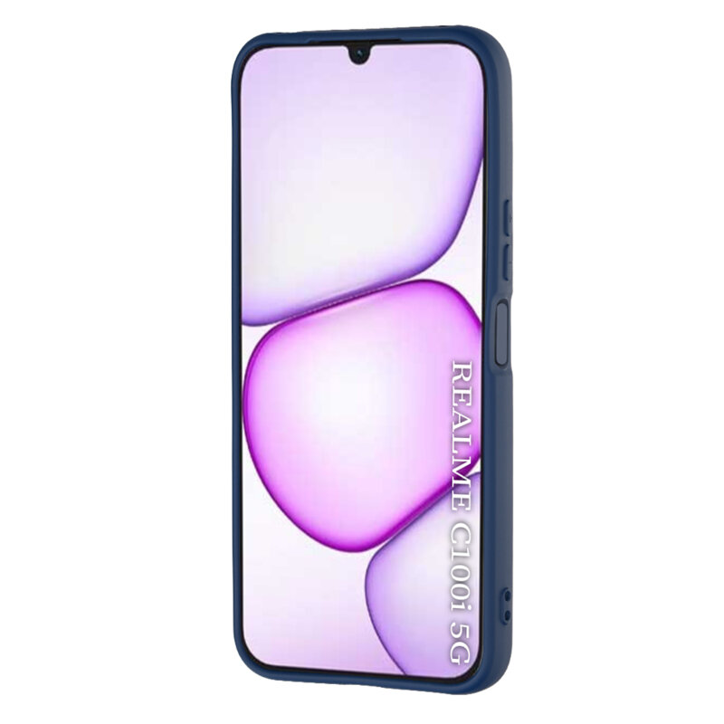 Husa silicon Realme C100 5G Techsuit SoftFlex, bleumarin