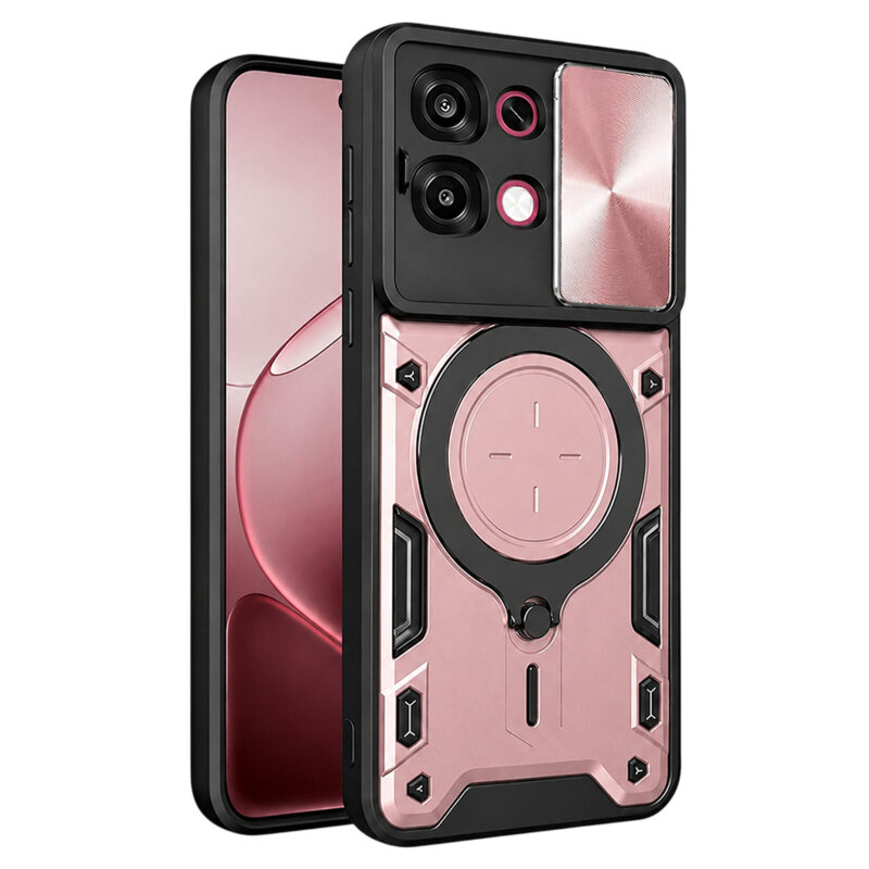 Husa Oppo A6 Pro 5G Techsuit CamGuard Pro, roz auriu