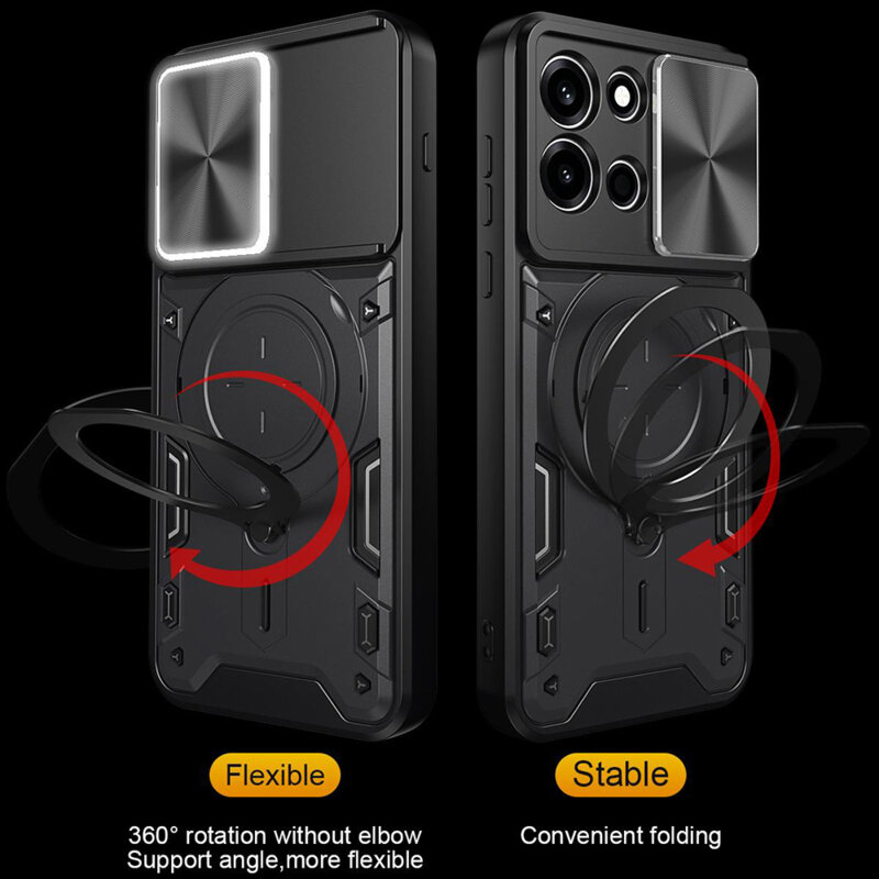 Husa Oppo A6 Pro 5G Techsuit CamGuard Pro, rosu
