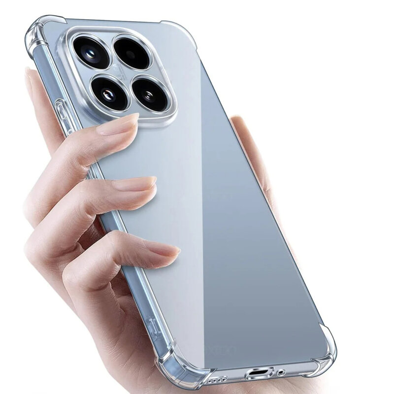 Husa Xiaomi 17T Techsuit Shockproof Clear Silicone, transparenta
