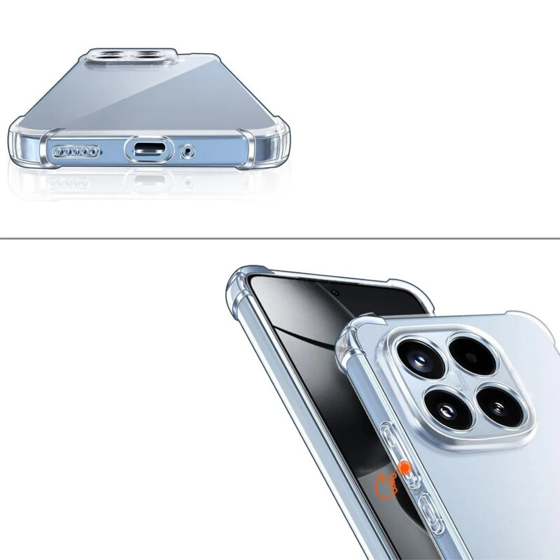 Husa Xiaomi 17T Techsuit Shockproof Clear Silicone, transparenta