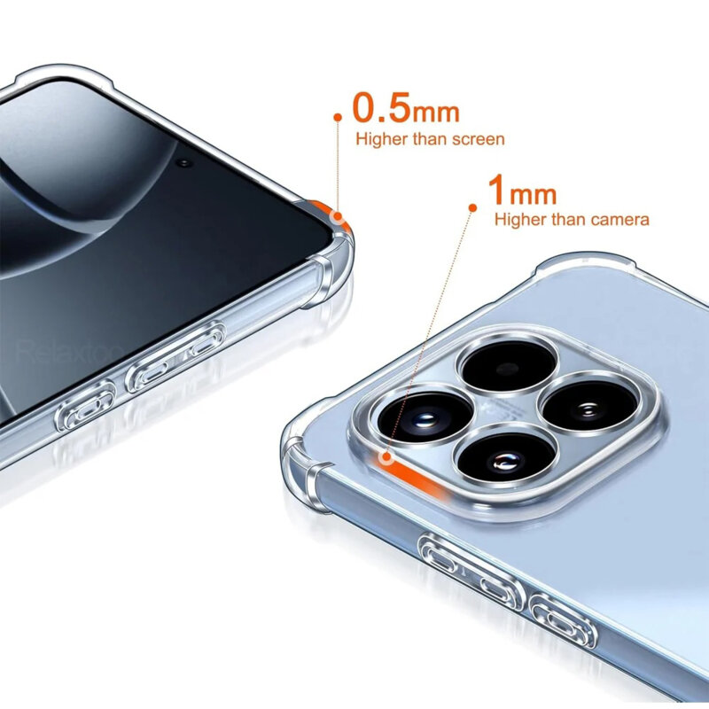 Husa Xiaomi 17T Techsuit Shockproof Clear Silicone, transparenta