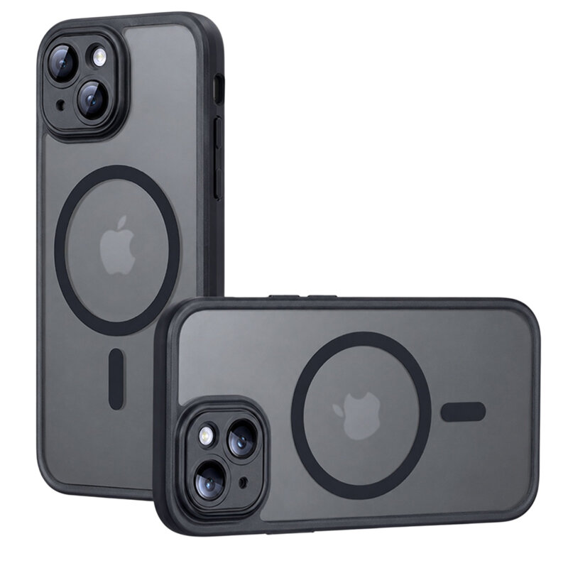 Husa iPhone 13 Techsuit PureFrost MagSafe, negru frost