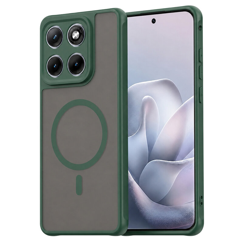 Husa Motorola Edge 70 Fusion Techsuit HaloFrost II MagSafe, verde