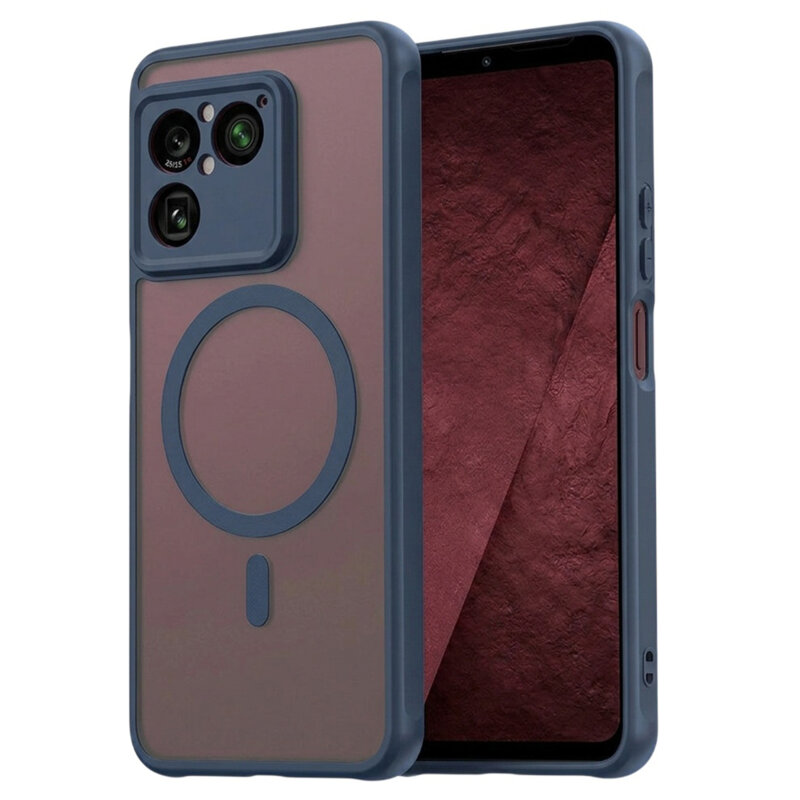 Husa Sony Xperia 1 VIII Techsuit HaloFrost II MagSafe, bleumarin
