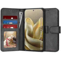 Husa 360 Motorola Edge 70 Pro Techsuit Diary Book, negru