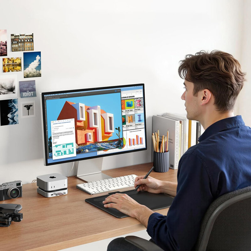 Hub 10in1 Mac mini M4, USB-C, USB-A, SD/TF, M.2 Ugreen, 95094