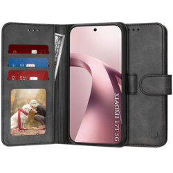 Husa 360 Xiaomi 17T Techsuit Diary Book, negru