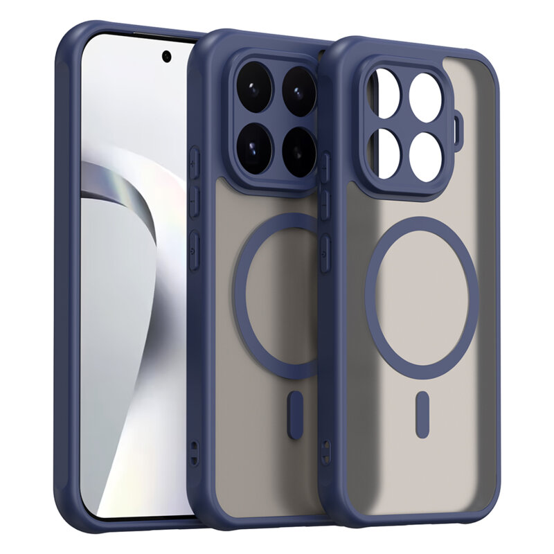 Husa Xiaomi 17T Techsuit HaloFrost II MagSafe, bleumarin
