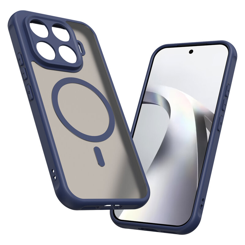 Husa Xiaomi 17T Techsuit HaloFrost II MagSafe, bleumarin