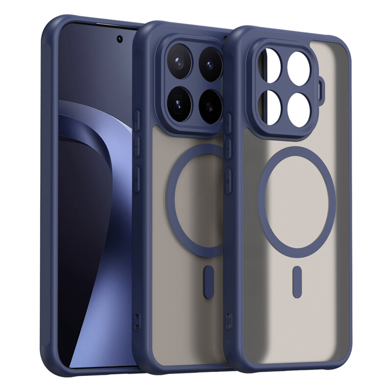 Husa Xiaomi 17T Pro Techsuit HaloFrost II MagSafe, bleumarin