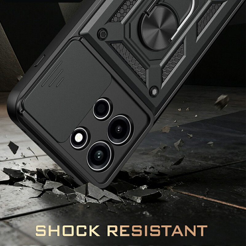 Husa OnePlus Nord 6 protectie camera Techsuit CamShield Series, negru