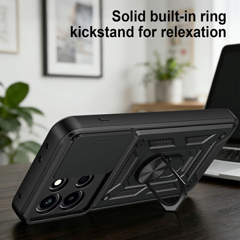 Husa OnePlus Nord 6 protectie camera Techsuit CamShield Series, albastru