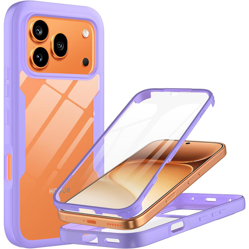 Husa 360° Honor 600 Pro Techsuit ColorVerse, mov