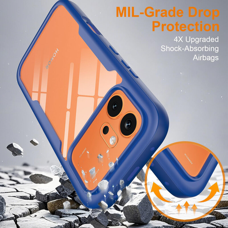 Husa 360° Honor 600 Pro Techsuit ColorVerse, albastru