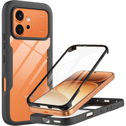 Husa 360° Honor 600 Techsuit ColorVerse, negru