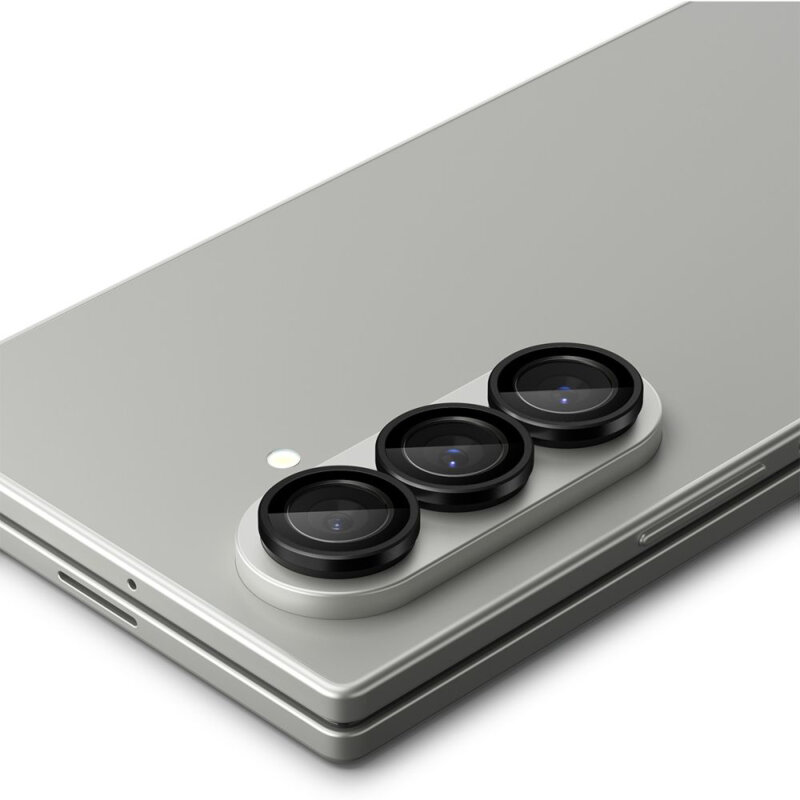 [Pachet 2x] Folie sticla camera Samsung Galaxy Z Fold8 Ultra Spigen Glas.tR Optik EZ Fit Pro, negru